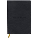 FLYING SPIRIT JOURN. IN GLOSSY LEATHER BLACK 90sh  LINED6x8