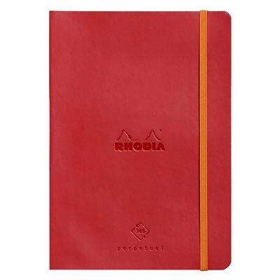 #RHODIARAMA AGENDAS PERPÉTUEL A5 90G. 128p. COQUELICOT #RHODIARAMA AGENDAS PERPÉTUEL A5 90G. 128p. COQUELICOT