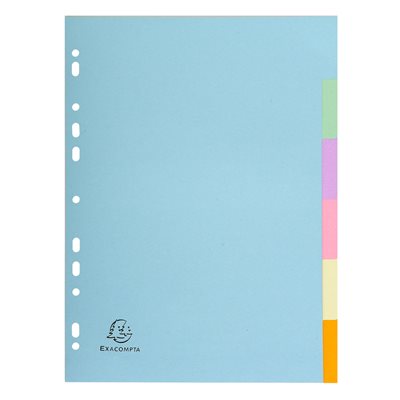 6 index pour cartable 6 index pour cartable