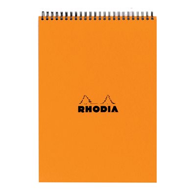 Bloc spiralé entête Orange Rhodia Bloc spiralé entête Orange Rhodia