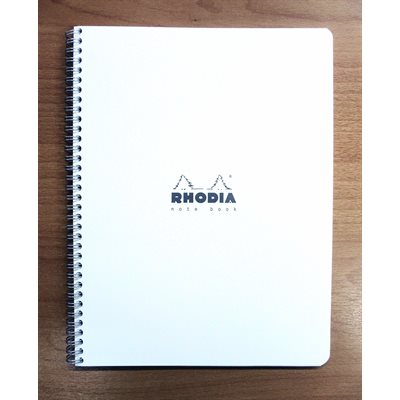 RHODIA CAHIER SPIRALÉ BLANC RHODIA CAHIER SPIRALÉ BLANC