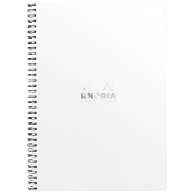 RHODIA WIREBOUND NOTEBOOK WHITE
