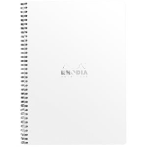 RHODIA WIREBOUND NOTEBOOK WHITE