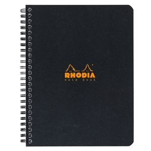 Rhodia Wirebound Black Notebook
