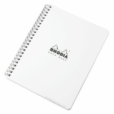 RHODIA WIREBOUND NOTEBOOK WHITE