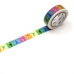 maRUBAN WASHI MT 15MMX7M OISEAU MULTICOL