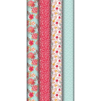 Kraft blanc 60g, Flora 2x0,70m, en carton prés. de 30rlx Kraft blanc 60g, Flora 2x0,70m, en carton prés. de 30rlx