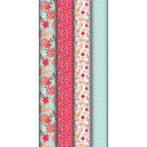 Kraft blanc 60g, Flora 2x0,70m, en carton prés. de 30rlx