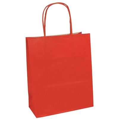 SACS KRAFTS ROUGE MOYEN 22x10x27cm SACS KRAFTS ROUGE MOYEN 22x10x27cm