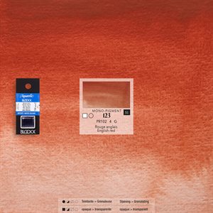 Aquarelle Rouge Anglais - 1 / 2 godet