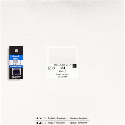Aquarelle Blanc De Zinc - 1 / 2 godet Aquarelle Blanc De Zinc - 1 / 2 godet