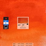 Watercolour Pyrrolo vermilion - half pan
