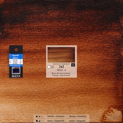 Aquarelle Brun de Mars Transparent - 1 / 2 godet Aquarelle Brun de Mars Transparent - 1 / 2 godet