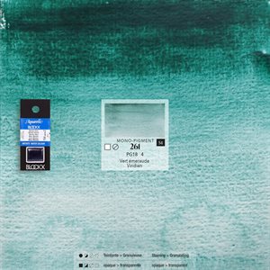 Aquarelle Vert Emeraude - 1 / 2 godet