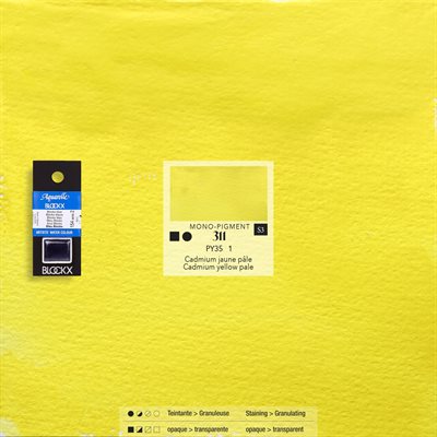 Aquarelle Cadmium Pâle - 1 / 2 godet Aquarelle Cadmium Pâle - 1 / 2 godet