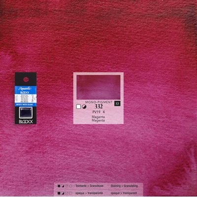 Aquarelle Magenta - 1 / 2 godet Aquarelle Magenta - 1 / 2 godet