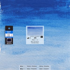 Aquarelle Coeruleum Bleu - 1 / 2 godet