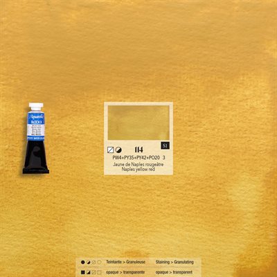 Watercolour Naples yellow reddish - 15ml tube