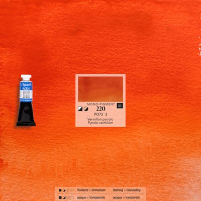 Aquarelle Vermillon Pyrrolo - 15ml tube Aquarelle Vermillon Pyrrolo - 15ml tube