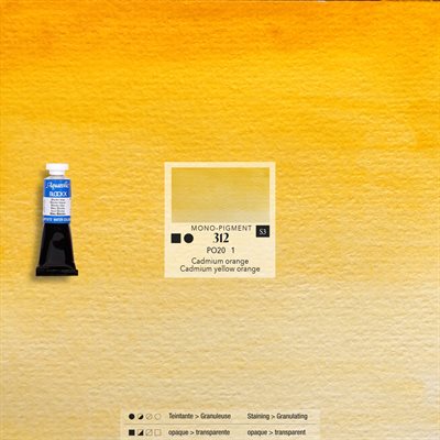 Aquarelle Cadmium Orange - 15ml tube Aquarelle Cadmium Orange - 15ml tube