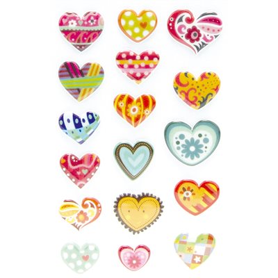 Autocollants Cooky coeurs Autocollants Cooky coeurs