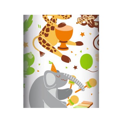 #Kraft blanc 60g, rl Animaux fête 2x0,70m #Kraft blanc 60g, rl Animaux fête 2x0,70m