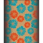 #Kraft brun 60g, rl Fleurs 2x0,70m