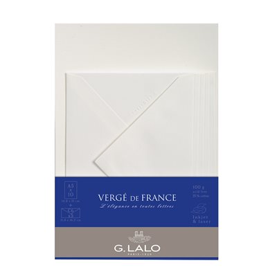 VERGÉ DE FRANCE A5 ET C6 ENV. VERGÉ DE FRANCE A5 ET C6 ENV.