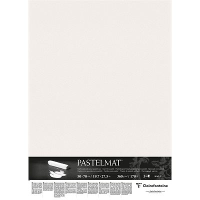 PASTELMAT 360g 5fls 50x70 BLANC PASTELMAT 360g 5fls 50x70 BLANC