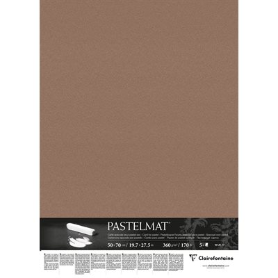 PASTELMAT 360g 5fls 50x70 BRUN PASTELMAT 360g 5fls 50x70 BRUN