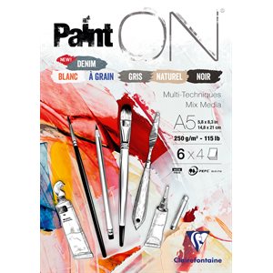 PAINTON BLOC DE 24 FEUILLES 250g. ass. FEUILLES n°6 A5