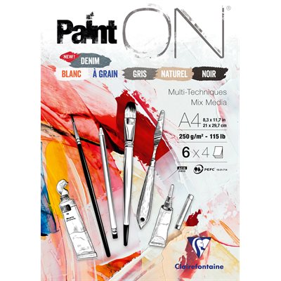 PAINTON BLOC DE 24 FEUILLES 250g. ass. FEUILLES n°6 A4 PAINTON BLOC DE 24 FEUILLES 250g. ass. FEUILLES n°6 A4