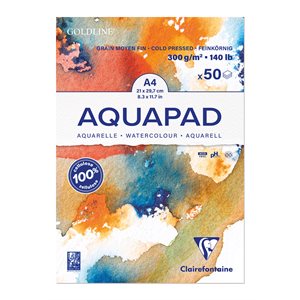Bloc GOLDLINE AQUA 300g grain moyen fin A4 50F