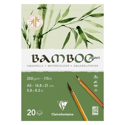 Bloc collé 20F Bamboo 250g A5 Bloc collé 20F Bamboo 250g A5
