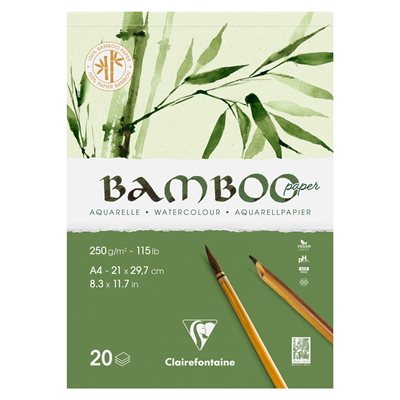 Bloc collé 20F Bamboo 250g A4 Bloc collé 20F Bamboo 250g A4
