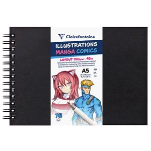 maLayout Illustration Manga Comics Wirebound Book A4 75sh 10