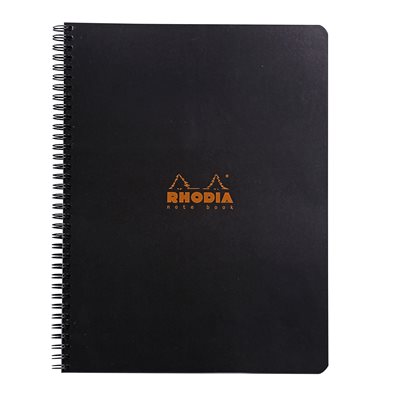 RHODIA CAHIER SPIRAL LIGNÉ A4+ NOIR RHODIA CAHIER SPIRAL LIGNÉ A4+ NOIR