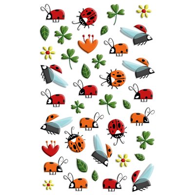 COOKY STICKERS CLOVERS & LADYBIRDS