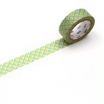 #MT WASHI 15MMX7M MESH YELLOW