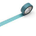 #MT WASHI 15MMX7M MESH GREEN