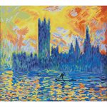 maLondon Parliament in Winter (Monet) 49x54