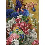 maChat Doré & Fleurs 60x80