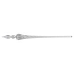 Round glass pen 18cm - transparent