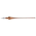 #ROUND GLASS PEN 18cmCORAIL