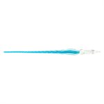 Plume de verre torsadée Bleu azur 18 cm