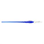 Twisted glass pen - bleu nuit 19 cm