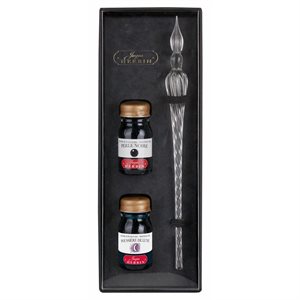 Coffret 2 flacons d'écriture 10ml (Perle Noire, Poussière de