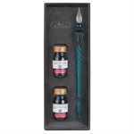 Coffret 2 flacons d'écriture 10ml (Bleu calanque, Vert de gr