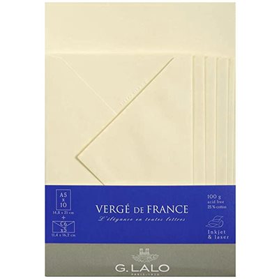 VERGÉ DE FRANCE A4 ET DL ENV. VERGÉ DE FRANCE A4 ET DL ENV.