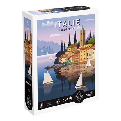 Puzzles 500 pièces 480X330mm Italie, Lac de Côme Puzzles 500 pièces 480X330mm Italie, Lac de Côme